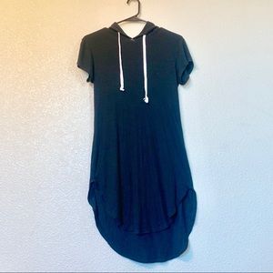 Heart & Hips Black Dress or Coverup with Hood